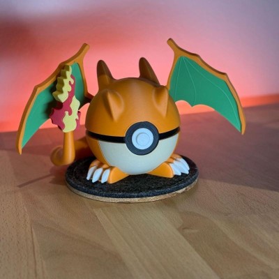 Pack Salamèche – Reptincel – Dracaufeu 3D | Évolutions Starter Feu | Farken3DPrint