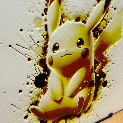 Tableau 3D Pikachu – Héros Électrique Pokémon | Farken3DPrint