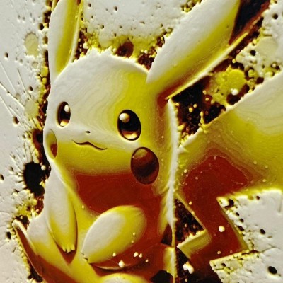 Tableau 3D Pikachu – Héros Électrique Pokémon | Farken3DPrint