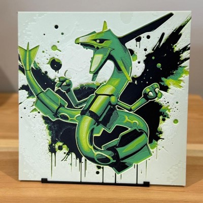 Tableau 3D Rayquaza – Pokémon Légendaire Céleste | Farken3DPrint