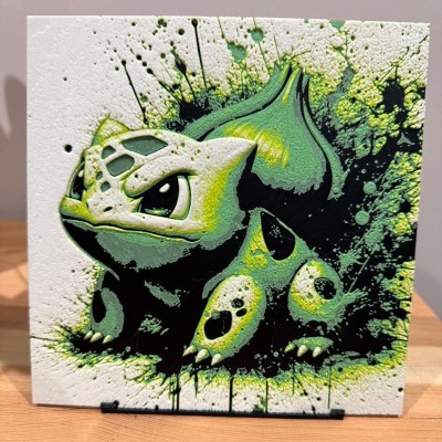 Tableau 3D Bulbizarre – Starter Naturel de Kanto | Farken3DPrint