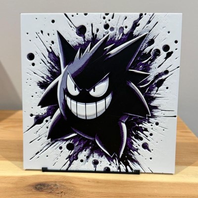Tableau 3D Ectoplasma – Pokémon Spectre Malicieux | Farken3DPrint