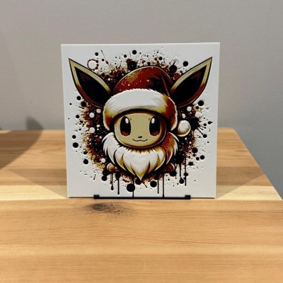 Tableau 3D Évoli Christmas – Pokémon Festif de Noël | Farken3DPrint