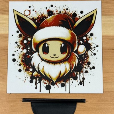 Tableau 3D Évoli Christmas – Pokémon Festif de Noël | Farken3DPrint