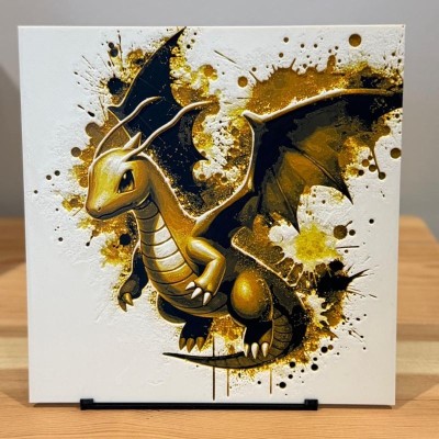 Tableau 3D Dracolosse – Gardien Céleste Pokémon | Farken3DPrint