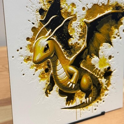 Tableau 3D Dracolosse – Gardien Céleste Pokémon | Farken3DPrint