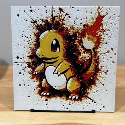 Tableau 3D Salamèche – Starter Feu de Kanto | Farken3DPrint