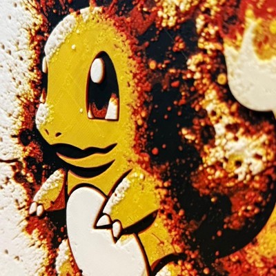 Tableau 3D Salamèche – Starter Feu de Kanto | Farken3DPrint