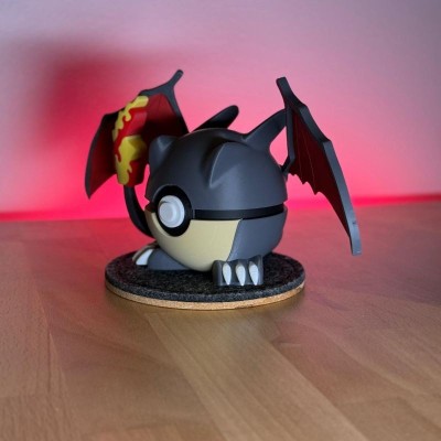 Dracaufeu Shiny 3D – Version Noire Collector Pokémon | Farken3DPrint
