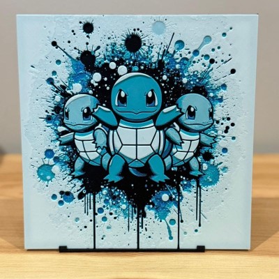 Tableau 3D Carapuce – Starter Eau de Kanto | Farken3DPrint