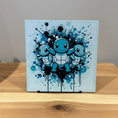 Tableau 3D Carapuce – Starter Eau de Kanto | Farken3DPrint