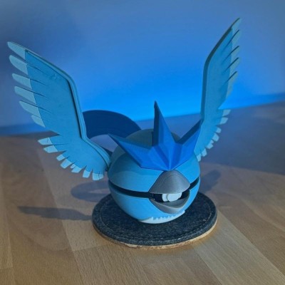 Artikodin 3D – Oiseau Légendaire Pokémon Glace/Vol | Farken3DPrint