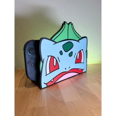 Façade Dock Nintendo Switch 2 Bulbizarre – Custom Pokémon en impression 3D | Farken3DPrint
