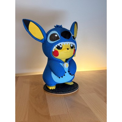Pikachu Stitch Crochet 3D – Pokémon Version Amigurumi | Farken3DPrint