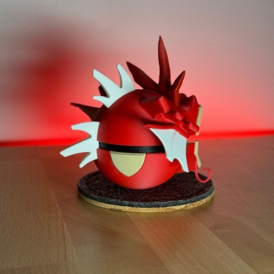 Léviator Shiny 3D – Dragon Marin Rouge Pokémon | Farken3DPrint