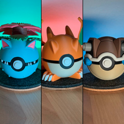 Pack Florizarre – Dracaufeu – Tortank 3D | Évolutions Starters Kanto | Farken3DPrint