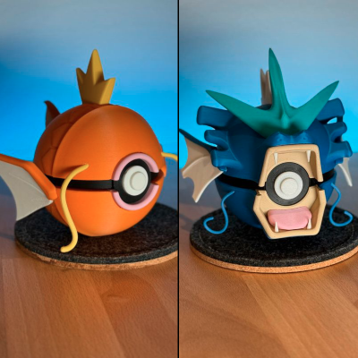 Pack Magicarpe – Léviator 3D | Évolution Pokémon Eau de Kanto | Farken3DPrint