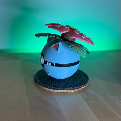 Ball Florizarre – Figurine Pokémon Plante Puissante | Farken3DPrint