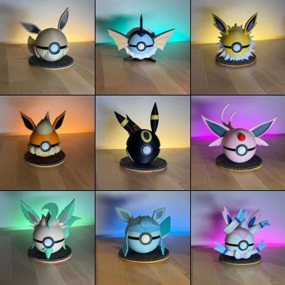 Pack Évoli + Évolitions 3D | Collection Complète Pokémon | Farken3DPrint