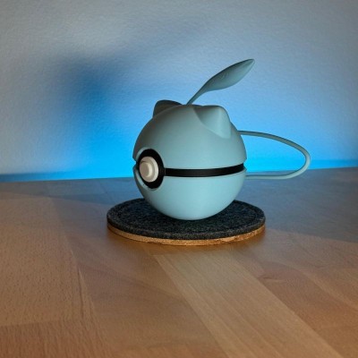 Mew Shiny 3D – Pokémon Mythique Bleu Rare | Farken3DPrint