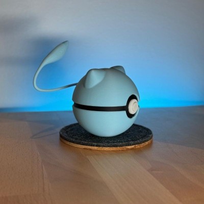 Mew Shiny 3D – Pokémon Mythique Bleu Rare | Farken3DPrint