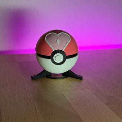 Love Ball 3D – Pokéball de Captures Sentimentales | Farken3DPrint
