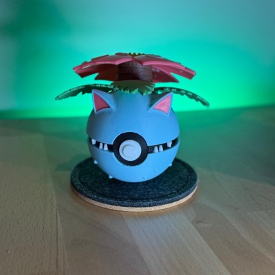 Pack Évolution Florizarre – Trio Pokémon 3D Collector | Farken3DPrint