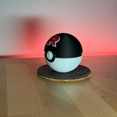 Team Rocket Ball 3D – Pokéball des Antagonistes Pokémon | Farken3DPrint