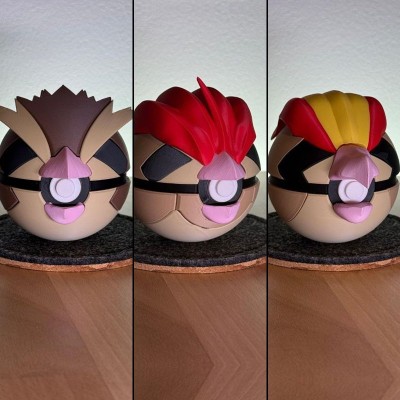 Pack Roucool – Roucoups – Roucarnage 3D | Évolution Aérienne Pokémon | Farken3DPrint