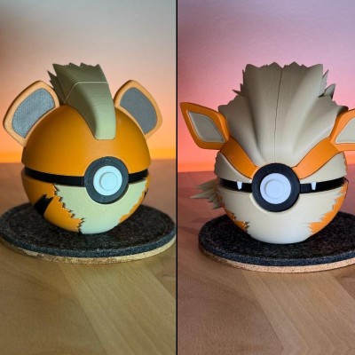 Pack Caninos – Arcanin 3D | Évolution Feu Fidèle de Kanto | Farken3DPrint