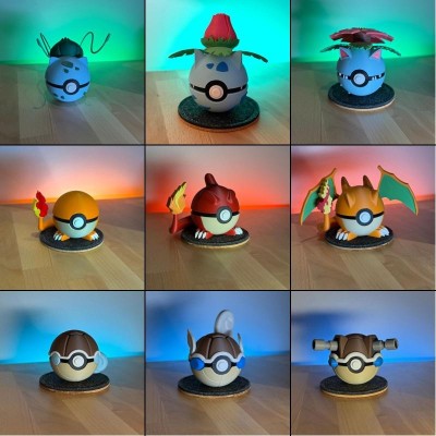 Méga Pack Starter Kanto 3D – Les 9 Pokémon Originaux | Farken3DPrint
