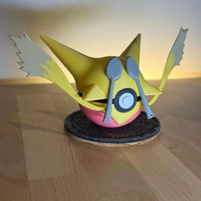 Alakazam Shiny 3D – Pokémon Psy Doré Rare | Farken3DPrint