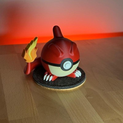Reptincel 3D – Évolution Salamèche Pokémon Feu | Farken3DPrint